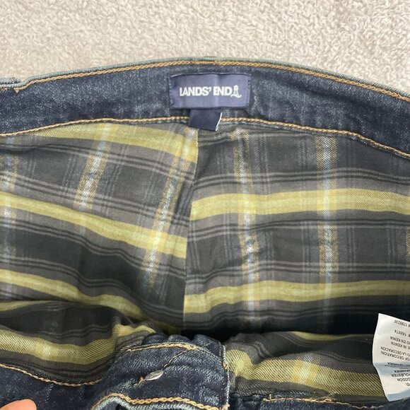 NEW Lands' End Men's 38x29 Flannel Lined Jeans Blue Denim Straight Leg - Picture 5 of 8